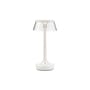 Lampada senza fili ricaricabile Bon Jour Unplugged materiale plastico bianco / LED - Dimmer sensibile - Flos