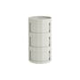 Rangement Facet High / H 66 cm - 3 portes / Avec roulettes - Hay