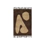 Tappeto Abstract Small tessuto marrone / 120 x 80 cm - Annodato a mano - Ferm Living