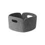 Cestino Restore tessuto grigio / 28 x 28 cm - Bottiglie di Plastica riciclata - Muuto