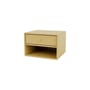 Comodino da parete Dash legno giallo / Consol - L 35,4 x P 30 x H 24 cm - MONTANA