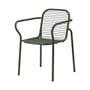 Fauteuil de repas empilable Vig métal vert - Normann Copenhagen