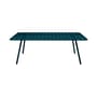 rechteckiger Tisch Luxembourg metall blau / 207 x 100 cm - 8 bis 10 Personen - Fermob