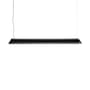 Suspension PC Linear métal noir / LED - L 120 cm - Hay
