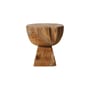 Tabouret Arched bois naturel / Ø 42 x H 43 cm - HK LIVING