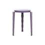 Tabouret empilable Lou Vague by Uchronia / Hêtre monochrome - TIPTOE