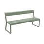 Bellevie Bench with backrest metal green L 161 cm / 4 persons - Fermob
