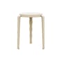 Sgabello Lou Vague by Uchronia legno beige / Faggio monocromatico - TIPTOE