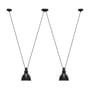 Sospensione Acrobate N°324 / Lampade Gras - 2 paralumi rotondi metallo - DCW edizioni