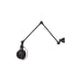 Wandleuchte Signal metall schwarz / mit 2 Gelenkarmen - L max. 60 cm - Jieldé