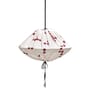 Abat-jour Yumi tissu rouge / Ø 50 x H 30 cm - Lin - NOBODINOZ