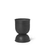 Blumentopf Hourglass Extra Small metall schwarz / Metall - Ø 21 x H 30 cm - Ferm Living