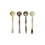 Cucchiaio 70s ceramics ceramica multicolore / Set di 4 - L 12,5 cm - HK LIVING