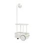 Jolly Trolley Dresser metal grey grey metal / Cordless USB rechargeable light - 78 x 55 x H 200 cm - Fatboy
