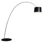 Lampadaire Twiggy LED Elle My Light noir / Bluetooth - Érable / H 259 à 267 cm - Foscarini