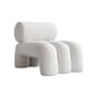 Poltrona imbottita Foku tessuto bianco / Tessuto bouclé - 101 COPENHAGEN