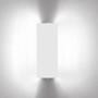 Wandleuchte  metall weiß mit doppelter LED-Schwenkklappe /Charlotte Perriand, 1965 - Nemo