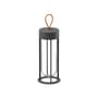 In Vitro Unplugged LED Wireless rechargeable outdoor lamp metal glass grey / LED -  By Starck - Flos