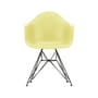 RE DAR - Eames Plastic Armchair Armchair plastic material yellow / (1950) - Black Base, legs / Recycled - Vitra