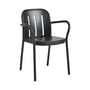 Fauteuil empilable Deville métal noir - Hay