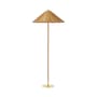 Lampadaire 9602 fibre végétale marron beige bois naturel / Rotin - Réédition 1935 - Gubi