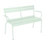Panca con schienale Luxembourg metallo verde / 2 Posti - L 131 cm - Fermob