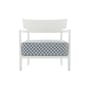 Poltrona imbottita Cara OUTDOOR x Liberty tessuto blu - Kartell