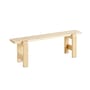 Banc Weekday bois naturel / L 140 cm - Hay