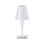 Kabellose, wiederaufladbare Außenlampe Battery LED plastikmaterial transparent / Ø 12 x H 30 cm - Recycelt - Kartell