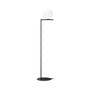 Lampadaire IC F1 métal verre blanc noir / H 135 cm - Michael Anastassiades, 2014 - Flos