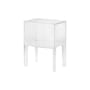 Nachttisch Small Ghost Buster plastikmaterial transparent / B 40 x H 57 cm - Philippe Starck 2010 - Kartell