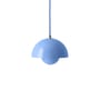 Pendelleuchte Flowerpot VP10 metall blau / Ø16 cm - By Verner Panton, 1969 - &tradition