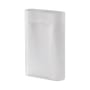 Vase Ridge verre blanc / L 31 x H 48,5 cm - Muuto