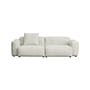 Mags Soft Low Armrest n°1 Straight sofa  textile beige / 2.5-seater - L 238 cm / UK version - Hay