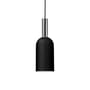 Luceo Cylindre Pendant metal black / Ø 12 x H 35 cm - Metal & glass - AYTM