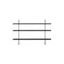 Keen Shelf wood black / W 160 x H 87.5 cm - 3 shelves - Gubi