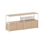 TV Möbel UNIT 2 metall weiß / H 85 x B 164 cm - 4 Türen - TIPTOE