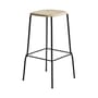 Tabouret haut Soft Edge 30 / H 75 cm - Bois & Métal - Hay