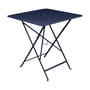Klapptisch Bistro metall blau / 71 x 71 cm - mit Sonnenschirmloch - Fermob