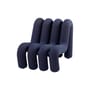 Poltrona imbottita Extra Bold Sofa tessuto blu / Divano modulare - L 72 cm (4 tubi) - Moustache