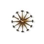 Wanduhr Polygon Clock holz natur / By George Nelson, 1948-1960 / Ø 43 cm - Vitra