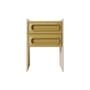 Comodino Space legno verde / 2 Cassetti - HK LIVING