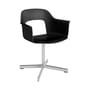 Fauteuil pivotant Layout 231 noir / Recyclé - Hay