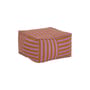 Pouf Otto tissu rose / Repose-pieds - 55 x 55 cm - NOBODINOZ