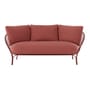 Canapé de jardin 2 places HiRay métal tissu rouge / L 162 cm - Coussins INCLUS - Kartell