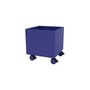 Coffre à roulettes Colour Box I bois bleu / 35,4 x 35,4 x H 37,8 cm - MONTANA