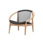 Frida Lounge armchair textile wood grey / Hand-woven polypropylene cord - Vincent Sheppard