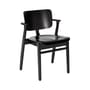 Poltrona impilabile Domus legno nero / Ilmari Tapiovaara, 1946 - ARTEK