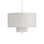 Sospensione Margin tessuto bianco / Ø 88 x H 57 cm - NEW WORKS