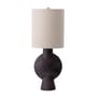  Table lamp textile ceramic beige / Linen & terracotta - H 54 - Bloomingville